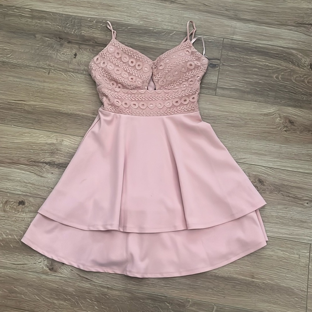 City Studios light pink dress!